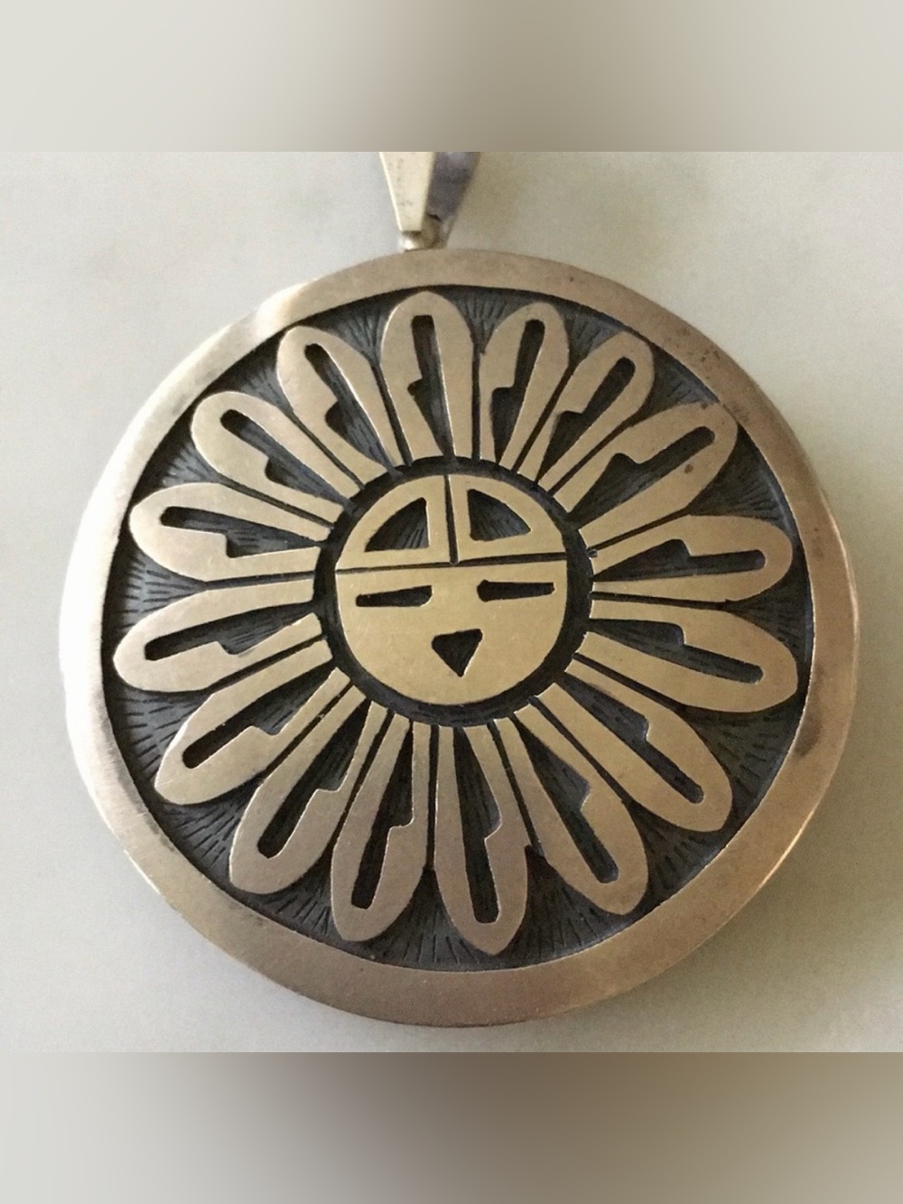 Vintage Hopi Native American Reversible Pendant